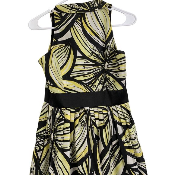 Max & Cleo Womens Sleeveless Silk Dress Size 2 Floral Pattern FDD10477 - Picture 3 of 9